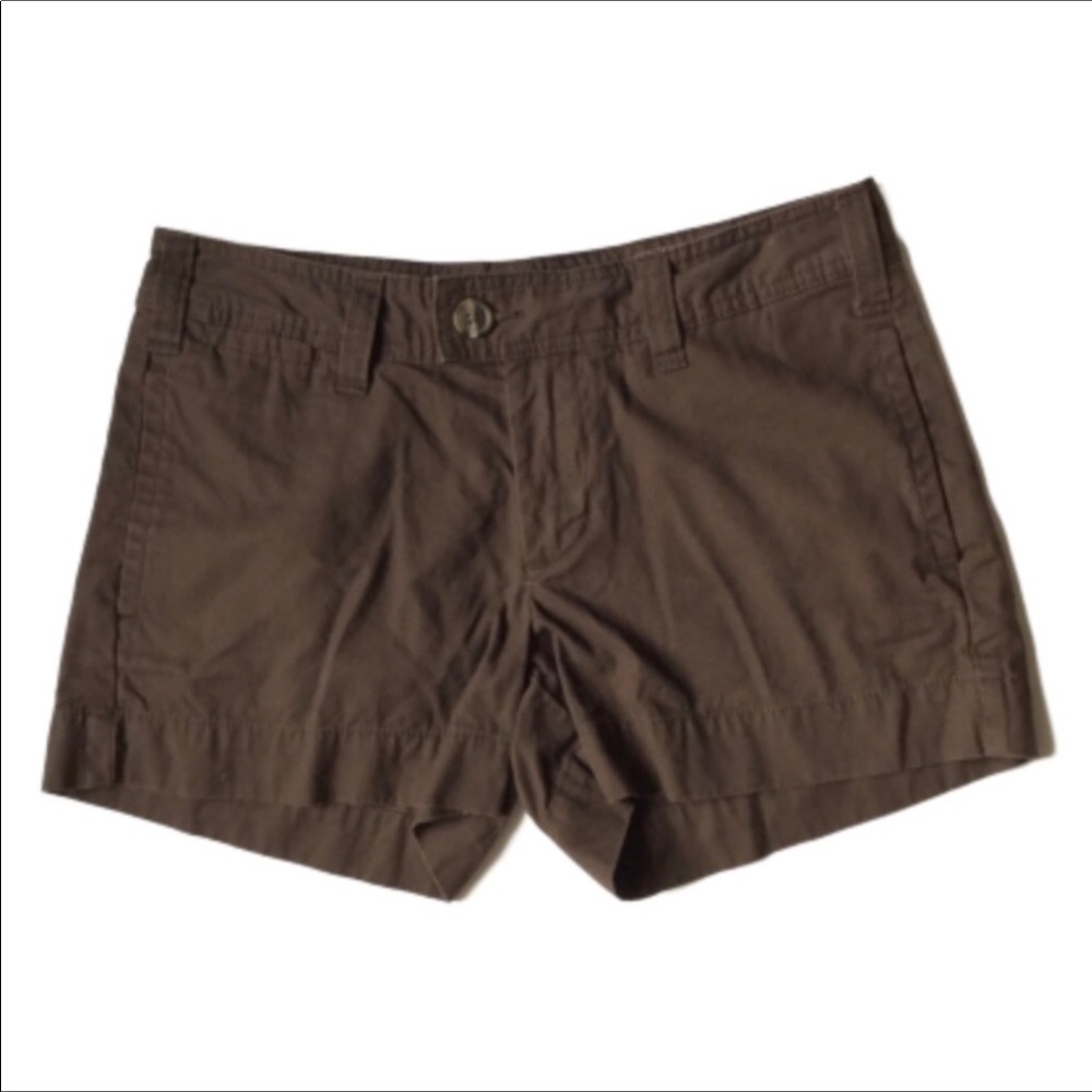 GAP Factory Brown Favorite Fit Khaki Mid Rise Shorts 4